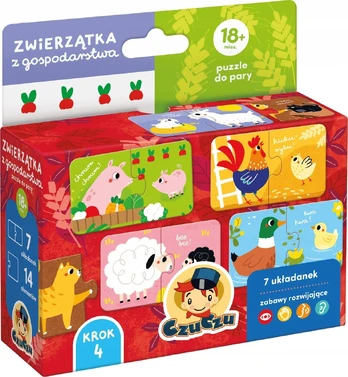 CzuCzu Zwierzštka su gospod.puzzle do pary 93143