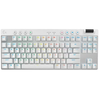 LOGITECH G PRO X TKL LIGHTSPEED Mechanical Gaming Keyboard - WHITE - US INT'L - TACTILE