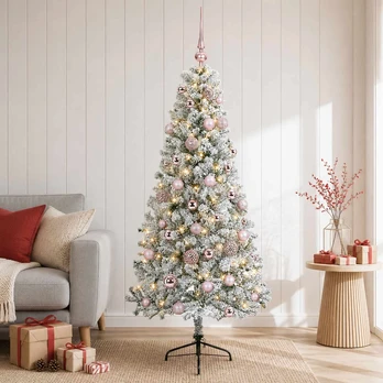 Dirbtinė kalėdinė eglutė su rutuliuku 120 cm 150 LED