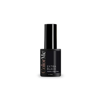 ColorMe Cosmetics, Extra Juodas, Gel, Semi-Permanent Nagų lakas, 10 ml