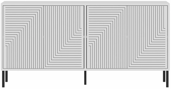 Konsolinis staliukas Kalune Design Evolet, balta sp., 36 cm x 150 cm x 75 cm