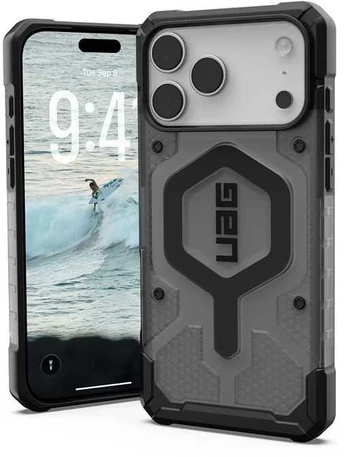 Dėklas UAG Pathfinder Clear Magsafe,Ash/Juodas - iPhone 17 Pro Max