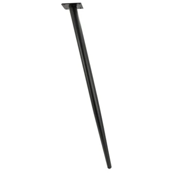Baldų kojelė, pasvirusi juoda, 70 cm