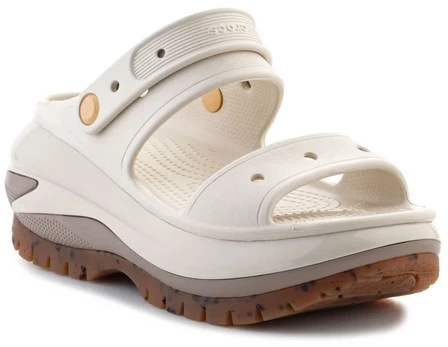 Moteriškos šlepetės Crocs Classic Mega Crush, pilkai rudos