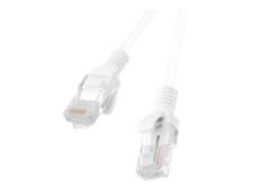 LANBERG patchcord cat.5e 1m white | PCU5-10CC-0100-W kaina