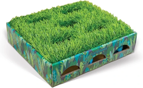 Catstages Grass Patch Hunting Box su mėtomis, mažas