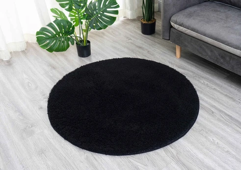 Alpaka Strado 100x100 apvalus kilimas - AlpacaBlack