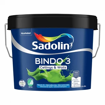 Dažai Sadolin Bindo 3, balta, 2.5 l