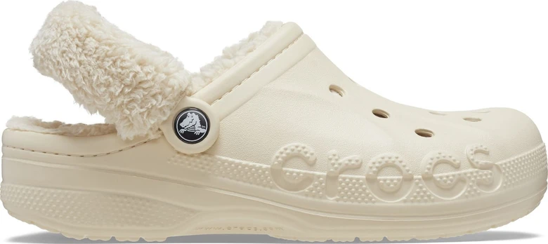 Crocs™ Baya Lined Fuzz Strap Clog Winter White - 38,5