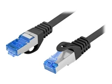 PATCHCORD KAT.6A S/FTP LSZH CCA 0.5M CZARNY FLUKE PASSED LANBERG