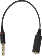 AV adapter Mozos Jack 3.5mm - Jack 3.5mm black (ASM-5) kaina