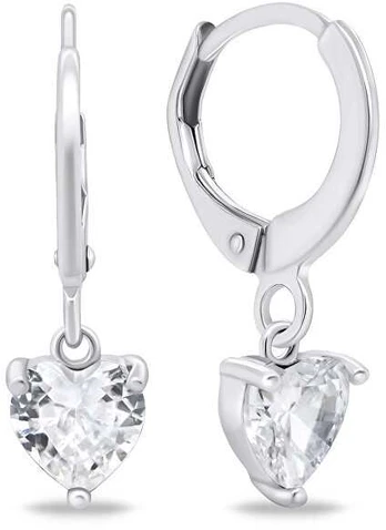 Brilio Silver Brilio Sidabrinis Sidabrinis hoop earrings Hearts EA654W