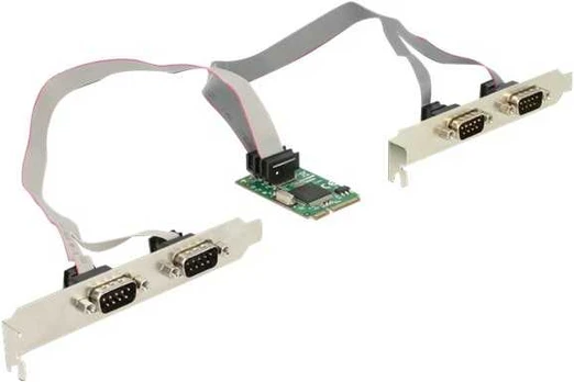Delock Adapteris Mini PCIe Karte >4 x Seriell RS-232+++