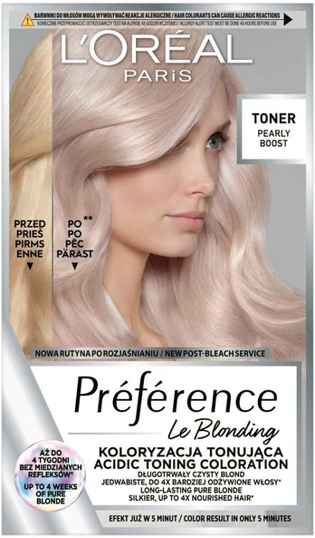 „L'Oreal Paris Preference Le Blonding Toneris Pearly Boost“
