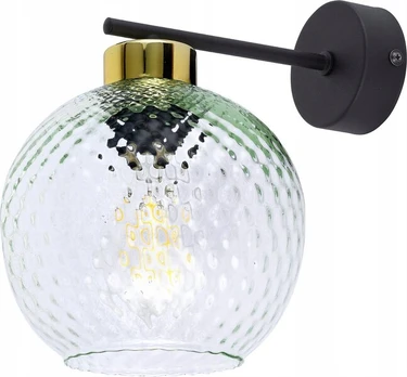 TK Lighting TK Lighting Devon 4629 sieninis šviestuvas 1x15W E27 juodas/skaidrus