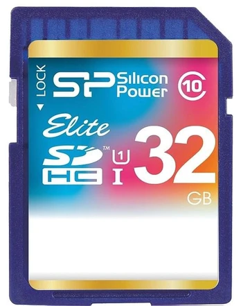 Atm.kort. SILICON POWER SDHC 32GB Elite