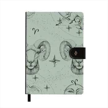 Aries - Notebook, A5 (14.8 x 21cm) / Grid / Turquoise