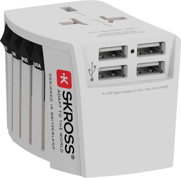 Skross SKROSS World Adapteris MUV USB strømfors