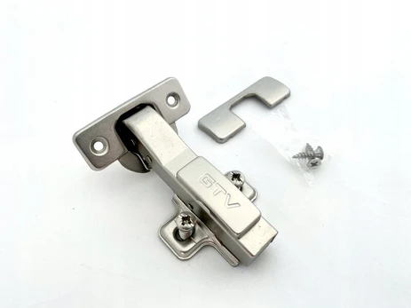 Self-closing hinge/hydraulic angular 45° roller H=0 with euro screws