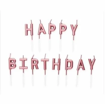 Globos Europe Bv Rose auksinis kagelys Happy birthday