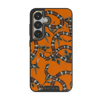 Bitter Apricot - Snake Samsung Galaxy S25 Plus Case, Elite Dark (Magnetic) / Gold