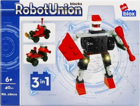 Robotų konstmo kaladėlės 40 vienetų ALLEBLOX