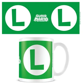 Nintendo - Super Mario Luigi Initial White Pod Mug - White