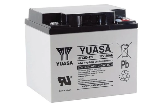 YUASA REC50-12 12V 50Ah AGM VRLA akumuliatorius