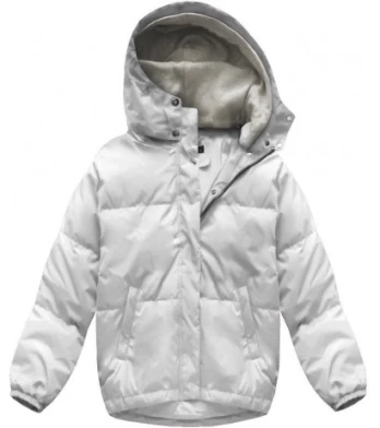 SHORT OVERSIZE JACKET WHITE (7113) striukė