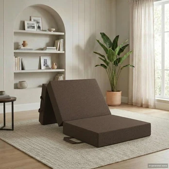 Čiužinys Sulankstomas Sofos Lova 75 x 67 x 45 cm Taupe