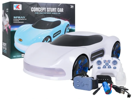 Vehicle with Smoke Function Controlled by Remote Control and Watch White