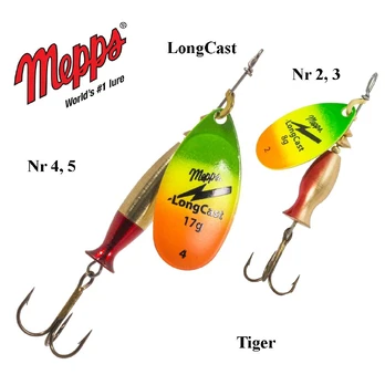 Blizgė Mepps Aglia LongCast Tiger 17 g