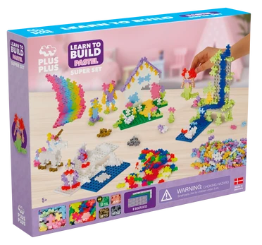 Konstruktorius PlusPlus Super Set Pastel, plastikas