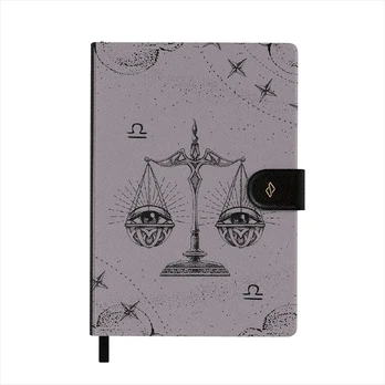 Libra - Notebook, A5 (14.8 x 21cm) / Dotted / Purple