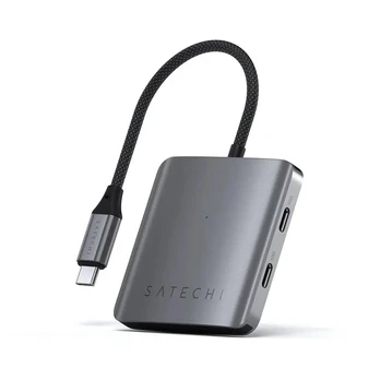 USB Hub Satechi USB-C 4-port + PD Space Grey
