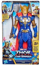 Hasbro Marvel Stormbreaker Strike Thor 30 cm garso takelis
