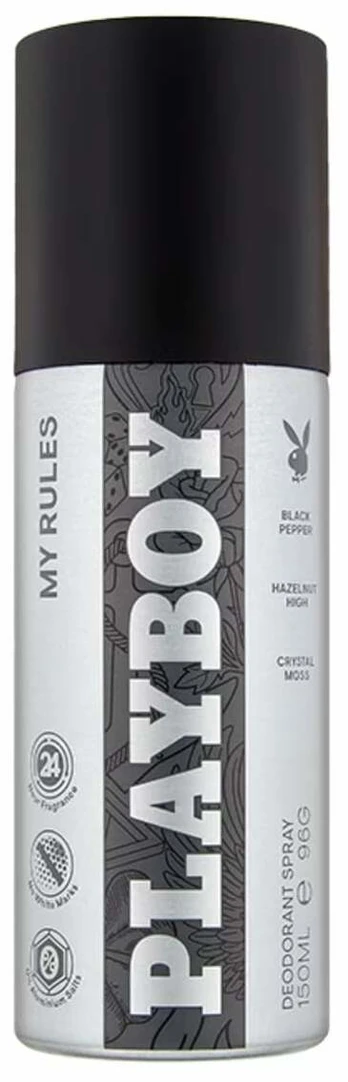 Vyriškas dezodorantas Playboy My Rules, 150 ml