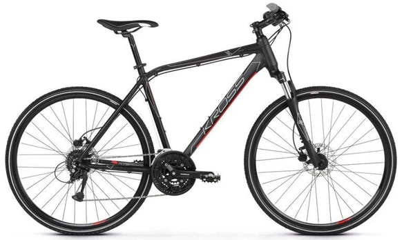 Dviratis kalnų Kross Evado 5.0, 28 ", L rėmas, juoda sp./raudona sp.