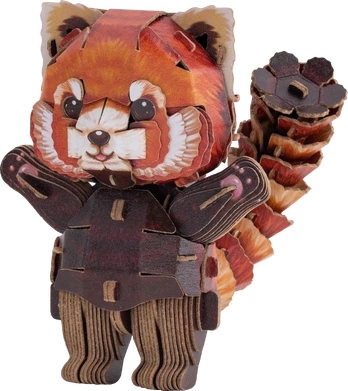 MAKEBUG 3D popierinė delionė red panda, MB-D-0040