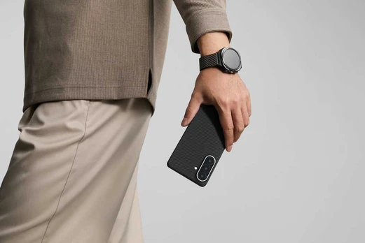 Pitaka Edge Case, juodas/pilkas tvilas (Aaron Button) - Samsung Galaxy S26
