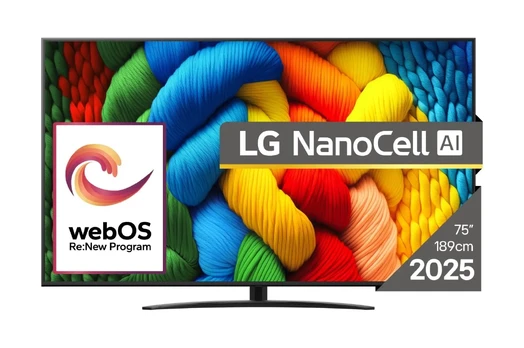 Televizorius LG 75NANO81A3A