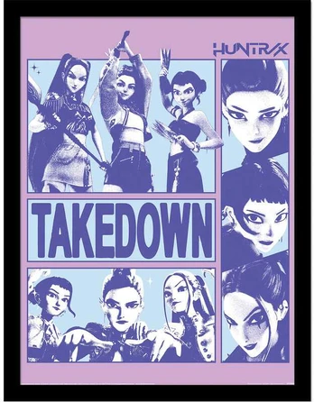 Pyramid KPop Demon Hunters Takedown Framed print