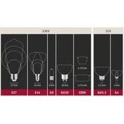 Paulmann LED šaltinis 8W 230V 1055lm E27 2700K matinis