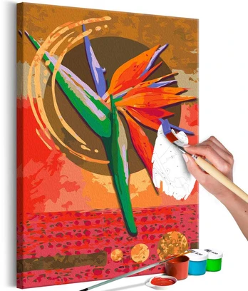 Artgeist Tapybos pagal skaičius rinkinys - Strelitzia
