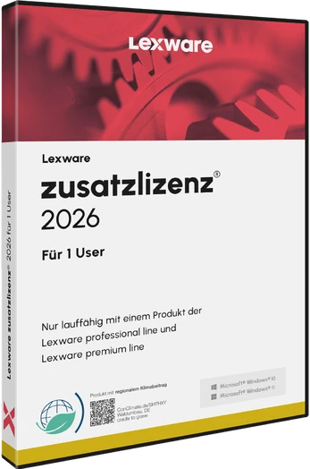 Lexware Zusatzlizenz 2026 für 1 User - ABO - ESD-DownloadESD