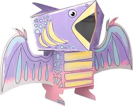 3D Pterodactylus coloring book