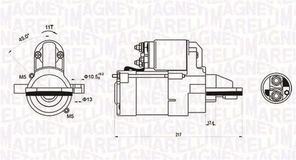 Starteris MAGNETI MARELLI 063721246010