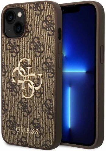 Guess 4G Big Metal Logo Back Case for Apple iPhone 15