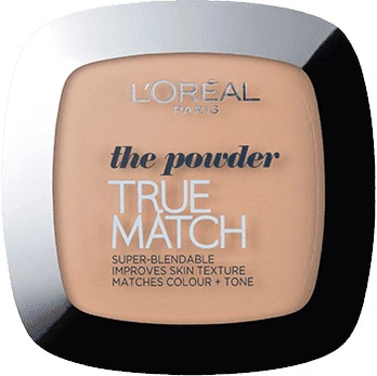 Kompaktinė pudra L’Oréal Paris True Match, šviesiai ruda sp., 3d/3w golden beige, 9 g