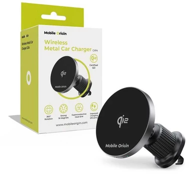 Mobile Origin Wireless Metal Car Charger CA14